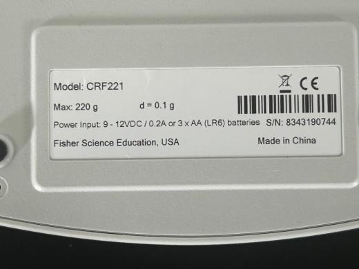 Fisher Science Education CFR221 Digital Analytical Balance with 220g Capacity-cover