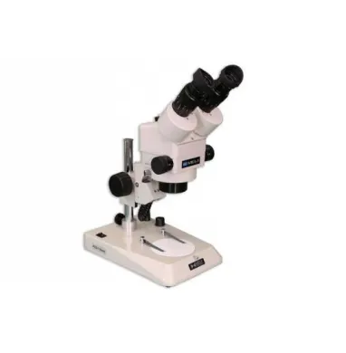 Meiji Techno EMZ-8UD Binocular Zoom Stereo Microscope with PLS-1 LED Incident Illumination Stand