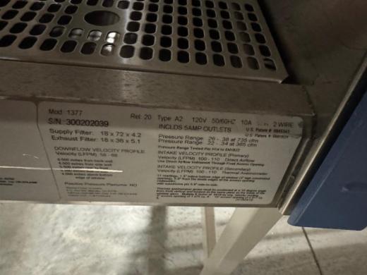 Thermo 1300 Series A2 6' BioSafety Cabinet-cover