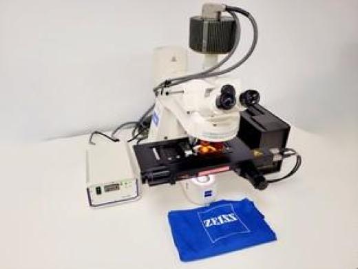 Zeiss Axioplan 2ie MOT Fluorescence Microscope w/ 4 Objectives (Neofl, Achrom)-cover