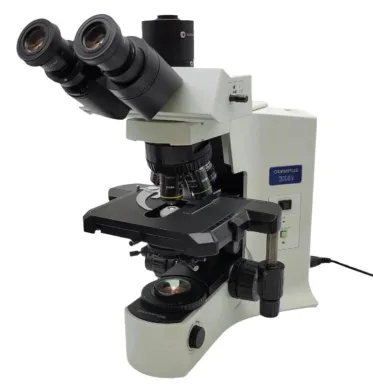 Olympus BX41 Microscope with Plan Apochromatic Objectives and Trinocular Head