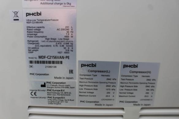 PHCbi MDF-C2156VAN-PE -150°C Ultra Low Freezer | QP