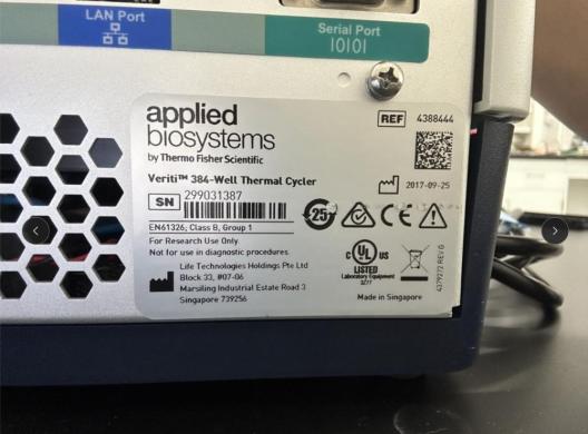 Applied Biosystems Veriti 384-Well Thermal Cycler for High-Throughput PCR Applications-cover