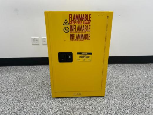 ULINE H-2218S-Y 12-Gallon Flammable Liquid Storage Cabinet with Ventilation-cover