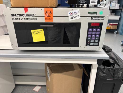 Spectroline SPECTROLINKER XL-1500 UV Crosslinker with Enclosed Chamber and Keypad Control-cover