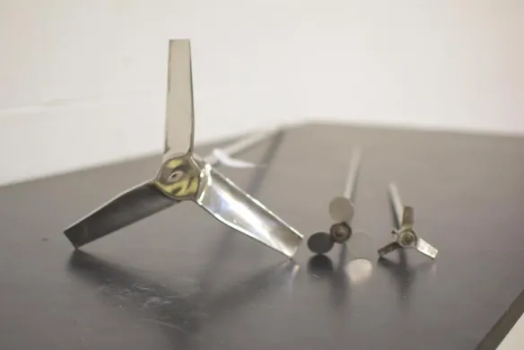Set of 3 Laboratory Agitator Blades for Bioprocessing and Mixing Applications