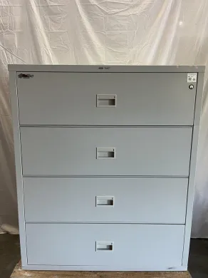 FireKing Turtle 4-Drawer Fireproof File Cabinet for A4 and Legal Document Storage