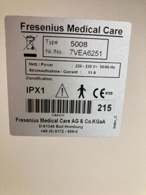 Fresenius 5008 Cordiax Hemodialysis Machine with Integrated Touchscreen Interface-cover