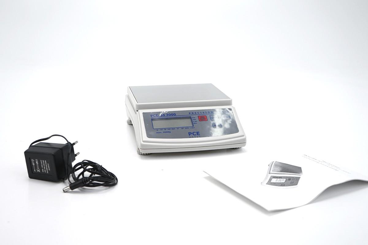 PCE PCE-BS-3000 Precision Balance Scale, 0.1 g Readability, 3000 g Capacity