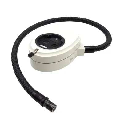 Leica Stereo Microscope with Coaxial Illumination 1.5x and Fiber Optic Light Guide for MZ Series
