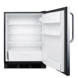 Accucold FF6BK7SSTB 24" Built-In All-Refrigerator with Stainless Steel Door, 2 of 3