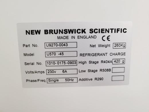 New Brunswick Scientific U570 -45 Ultra Low Temperature Freezer Spares/Repairs
        NOTE - THIS IS A SPARES/REPAIRS ITEM-cover