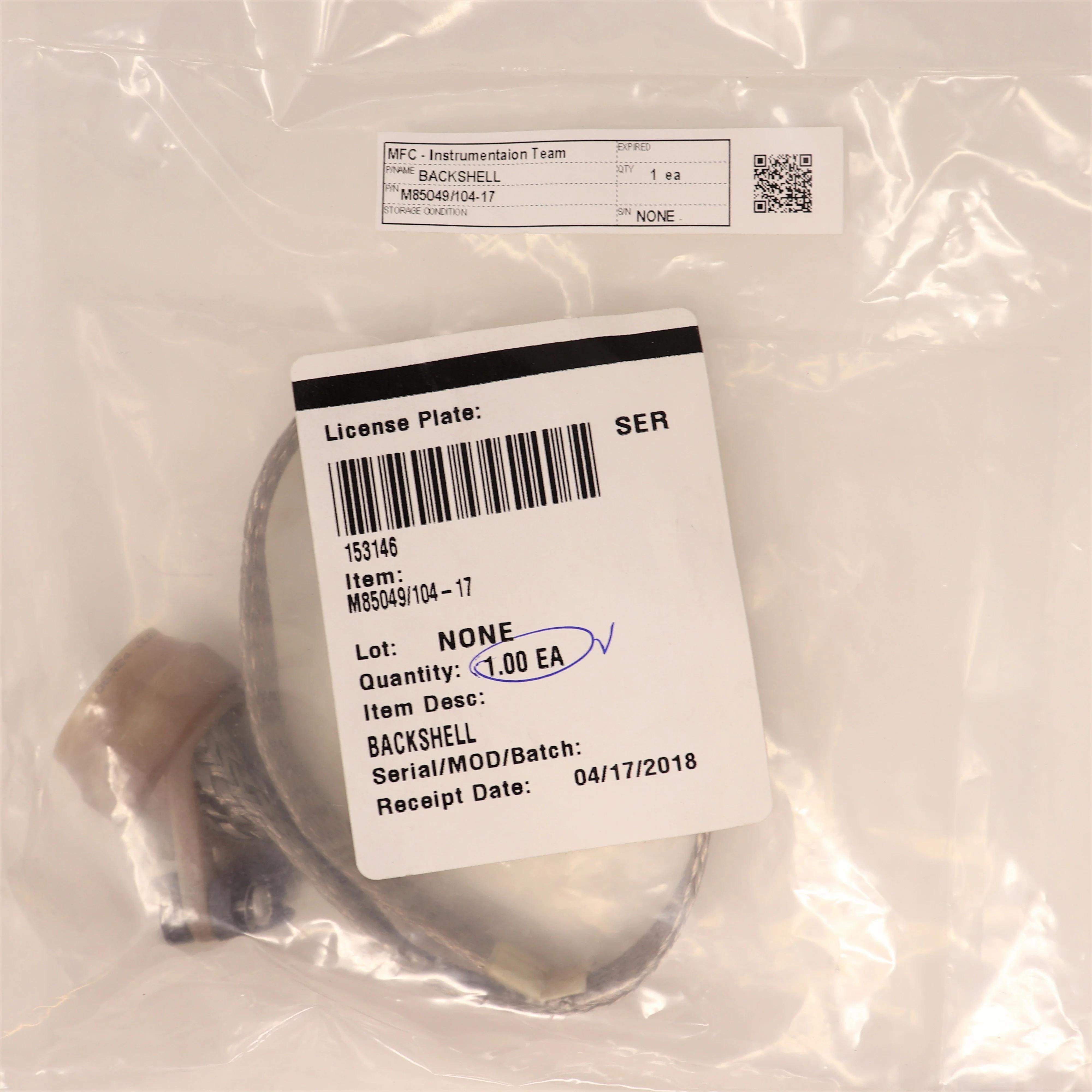 Glenair M85049/104-17 Connector Backshell for Cable Strain Relief