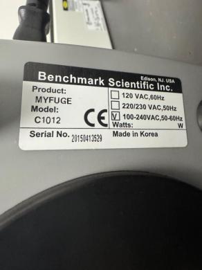 Benchmark myFuge Mini Centrifuge C1012 with Fixed Rotor for Microcentrifuge Tubes-cover