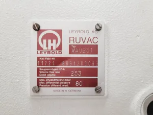 Leybold Trivac D40B & RUvac WAU251 Vacuum System, 12 of 28