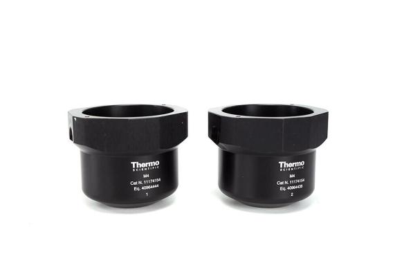 2x Thermo Electron Jouan 11174154 Round Centrifuge Buckets for M4 Rotor-cover