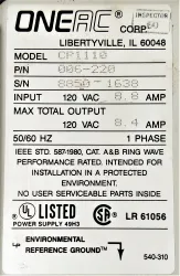 OneAC CP1110 Power Conditioner, 5 of 5