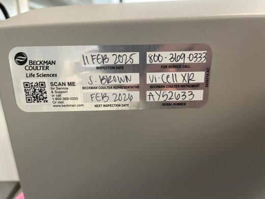 Beckman Coulter Vi-Cell XR Automated Cell Viability Analyzer with Sample Carousel-cover
