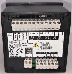 GF Signet 3-5500 Flow Monitor with Analog Dial and Backlit LCD, 5 of 5