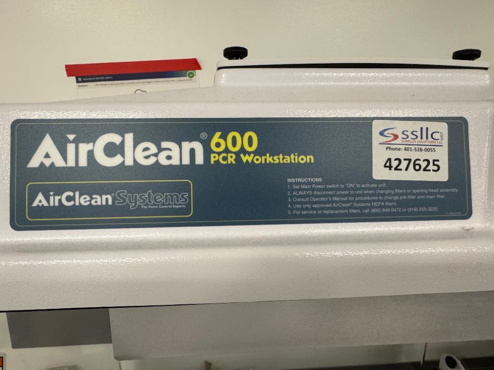 AirClean 600 PCR Workstation with UVTect Contamination Control for PCR Applications