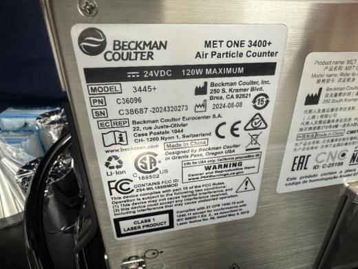 Beckman Coulter MET ONE 3400+ Laser Air Particle Counter, Model 3445+-cover