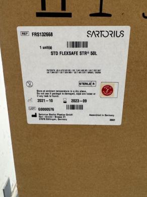 Unused Sartorius Standard Flexsafe 50L Bag-cover