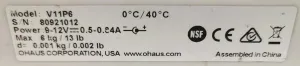 Ohaus Valor 1000 V11P6 Compact Balance (6000g x 1g), 7 of 13