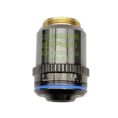 Olympus SLCPlanFl 40x Ph2 Phase Contrast Microscope Objective