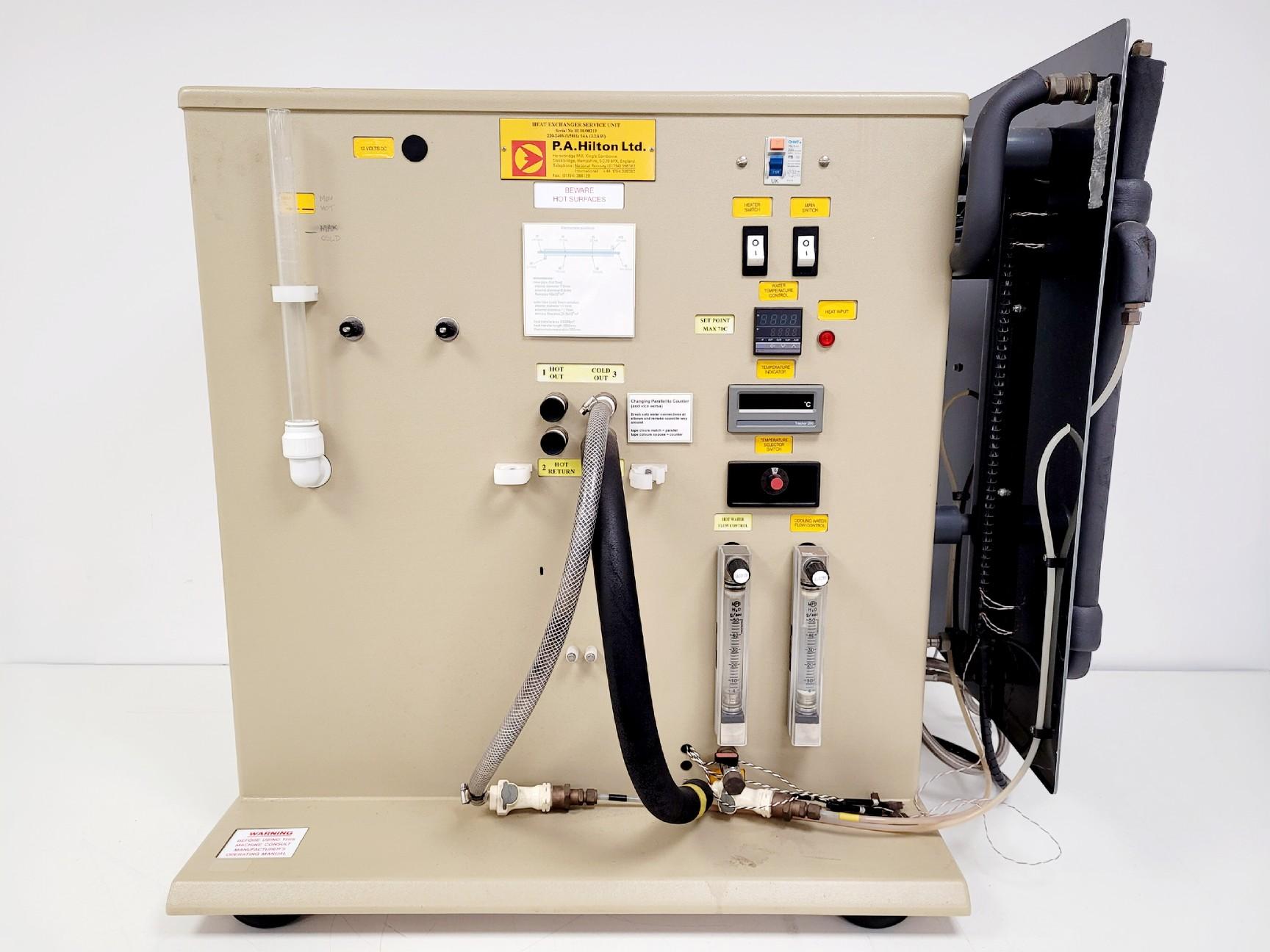 P.A. Hilton LTD Heat Exchanger Service Unit with Tube Heat Exchanger