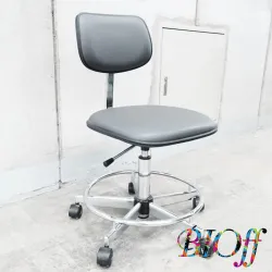 Toyo Kogei SK-825 Black Laboratory Chair with Backrest and Casters, 2 of 6