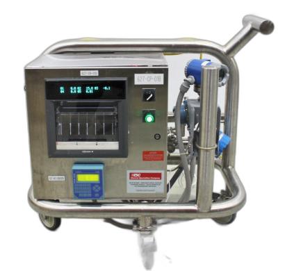 Electrol Specialties Company CIP Data Recording Cart 948AAD Stainless Steel-cover
