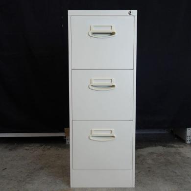 Plus Quest A4 Filing Cabinet 5192, W39×D62×H104cm, 3-Drawer, Lockable-cover