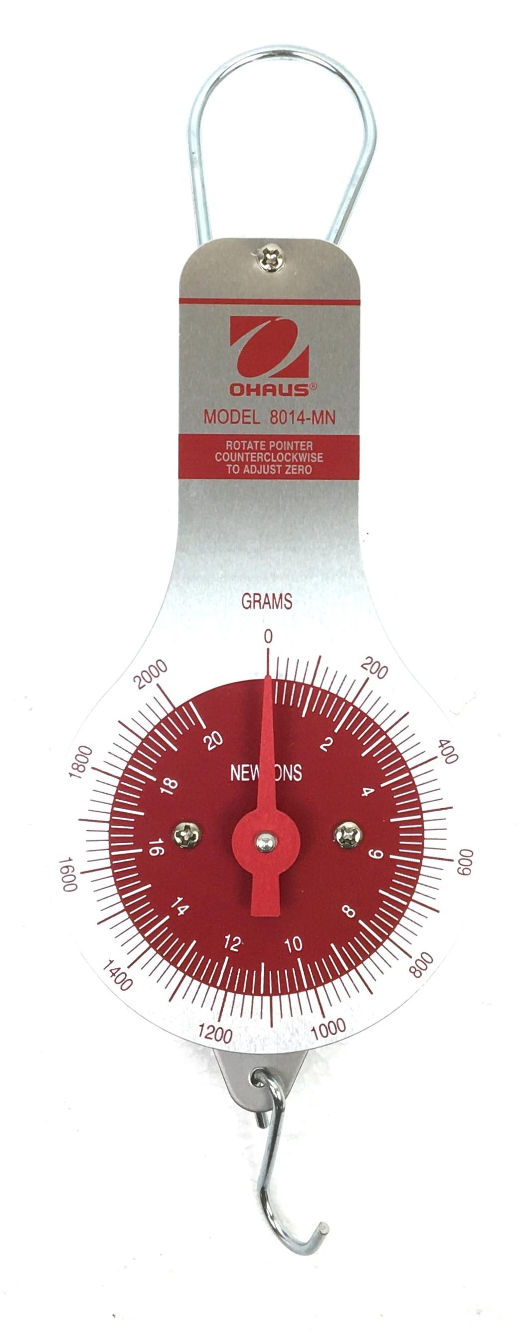 Ohaus 8014-MN Dial Spring Scale with 2000g/20N Capacity