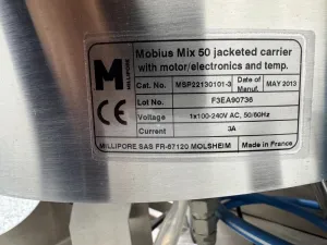 Millipore Mobius Mix 10-50 Carrier Jacketed Mixing System with Motorized Electronics and Temperature Control, 4 of 4