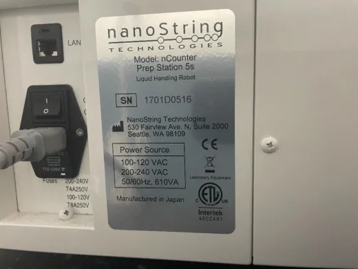 nanoString nCounter Prep Station 5s Automated Liquid Handling Robot for Gene Expression Sample Preparation