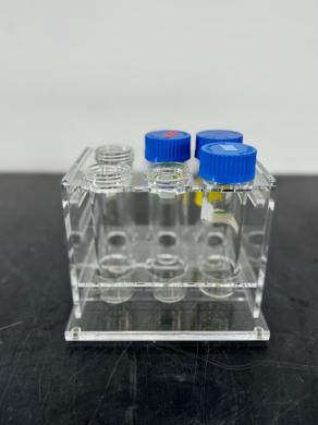Wheaton Plastic Tube Rack with Tubes for Laboratory Sample Organization-cover