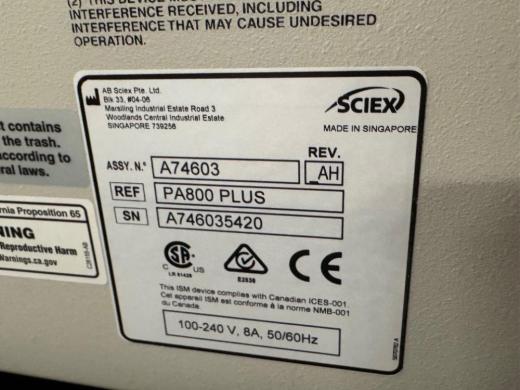 Sciex PA 800 Plus Capillary Electrophoresis System for Biological Analysis-cover