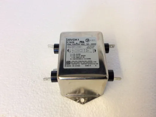 Corcom 20VDK1 EMI Filter Accessory 20A 120/250VAC 50-60Hz Used