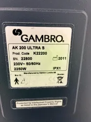Gambro AK-200 Ultra S Hemodialysis Machine for Renal Replacement Therapy, 3 of 3