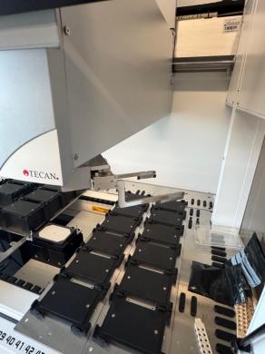 Tecan Fluent Automated Liquid Handling Platform with Multi-Channel Arms and Large Deck-cover