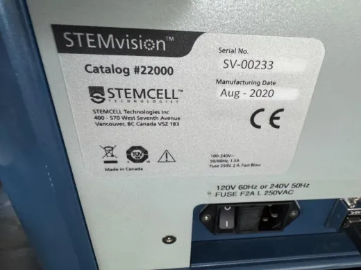 STEMCELL Technologies STEMvision Automated Cell Counter for Precision Cell Counting