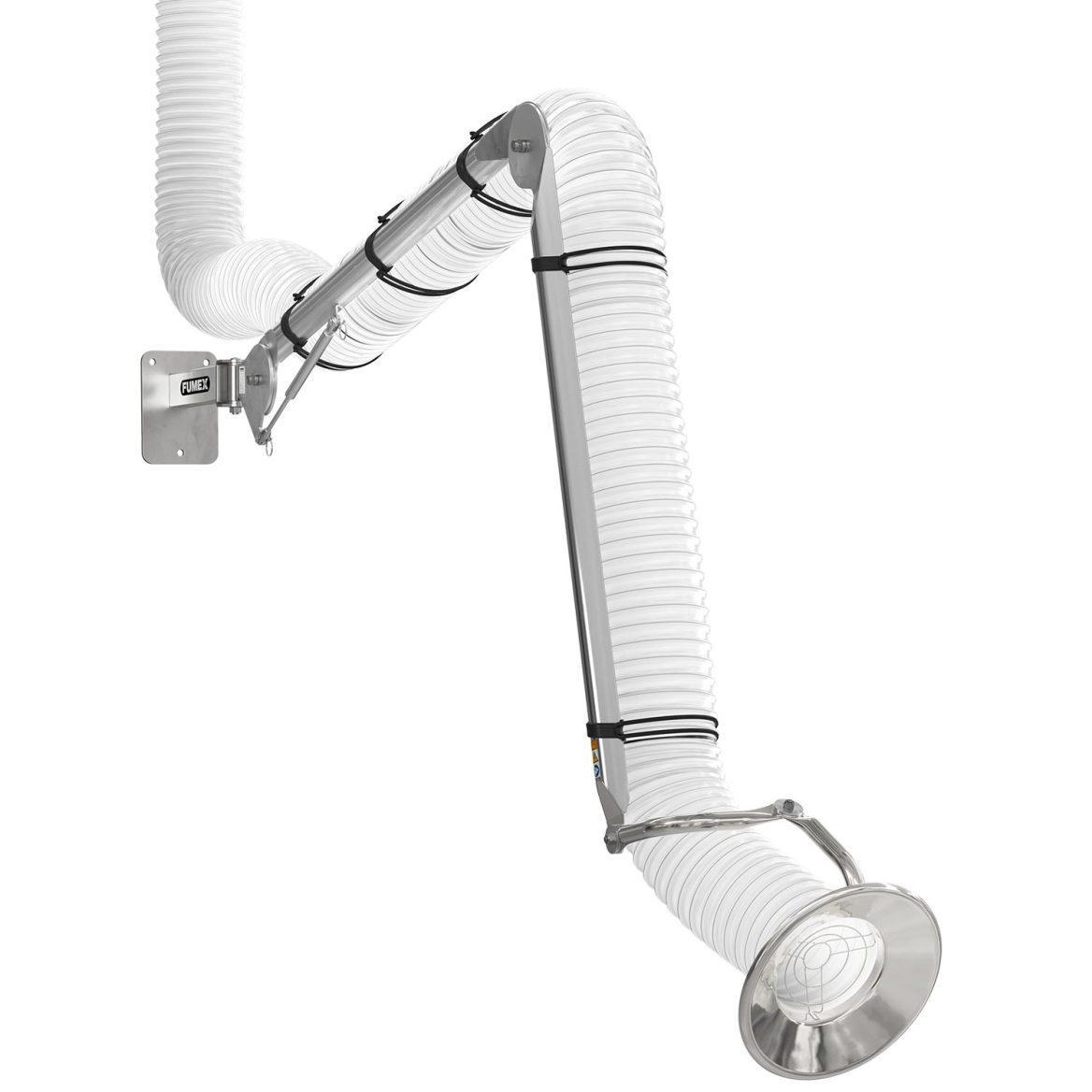 Movex PSS 2000-160 Stainless Steel Extraction Arm for Cleanroom and Pharmaceutical Labs