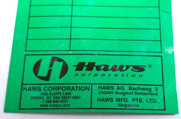 Haws SP69FC Emergency Eye/Face Wash Sprayhead Assembly with Twin ABS Heads-cover