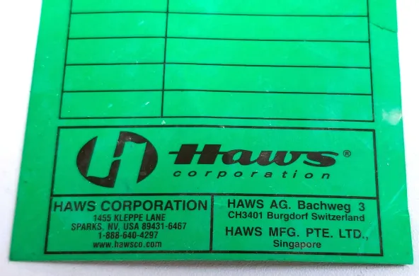 Haws SP69FC Emergency Eye/Face Wash Sprayhead Assembly with Twin ABS Heads