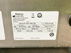Thermo Scientific Heracell Vios 250i CO2 Cell Culture Incubator with iCAN Touchscreen Control, 20 of 28