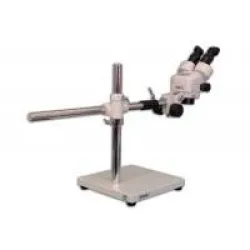 Meiji EMZ-5 Stereo Microscope Head with MA502 Eyepieces on S-4400 Boom Stand and FS Focus Holder, 5 of 7