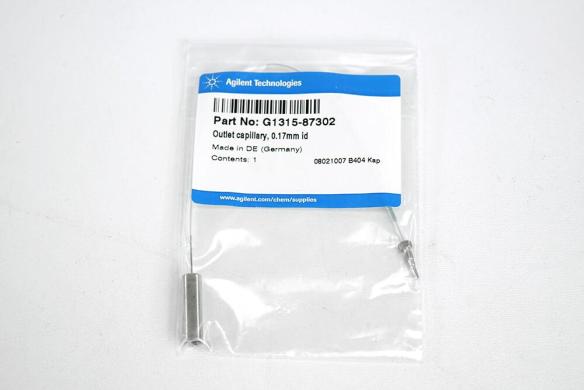 Agilent DAD/MWD Stainless Steel Outlet Capillary 0.17 × 210 mm G1315-87302-cover
