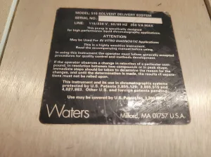 Model 510 Waters HPLC Pump, 4 of 5