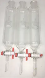 Kimble KIMAX 250mL Dropping Funnel with PTFE Stopcock and Angled Stem, 2 of 2