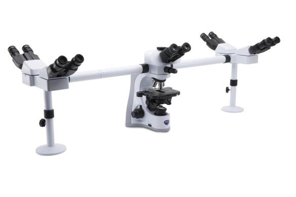 B-510 Trinocular 5-Head Brightfield Microscope with IOS PLAN Objectives, 1000x Magnification-cover